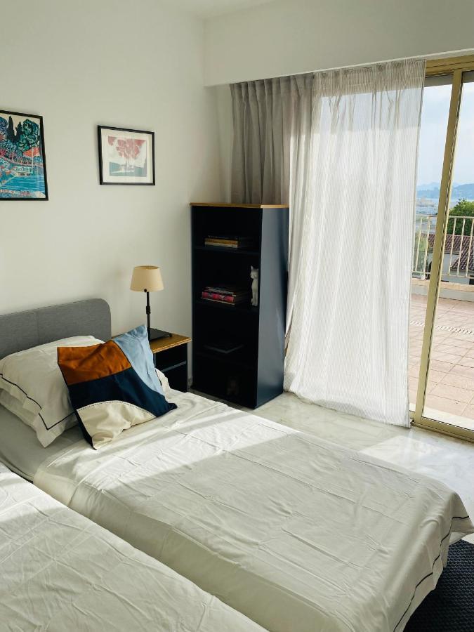Panoramic Sea View Penthouse With Jacuzzi And 450 Sqm Terrace Apartment Antibes Bagian luar foto